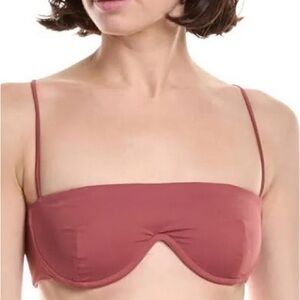 NWT RIOT Swim Eliza Women's Bandeau Underwire Swim Top, Size M